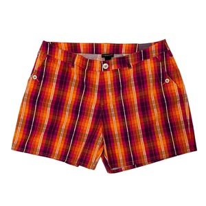 NWT Lane Bryant Plaid Bermuda Stretch Shorts S 20
